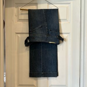 Silver wide leg jeans size 32. Lightly worn, smoke free home.